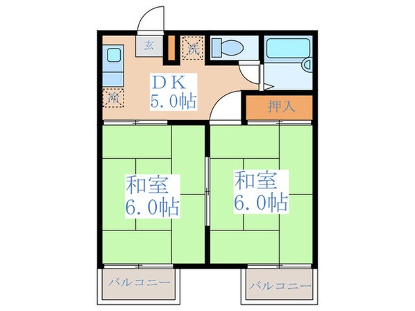 グランデュールポンムの物件間取画像